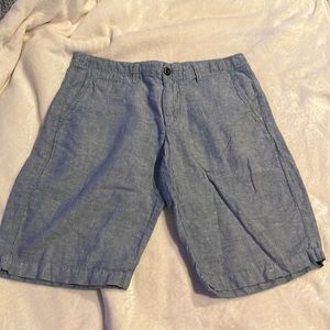 GAP men’s linen blend blue shorts size 30